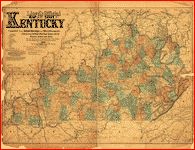 lloyd s official map of the state of kentucky compiled from actual