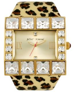 Betsey Johnson Watch, Womens Gold tone Five Row Bracelet 33mm BJ00166