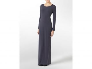 Calvin Klein Sleek Long Sleeve Knit Dress Womens