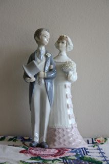 Lladro Wedding Bride Groom Figurine