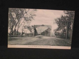 Antique Postcard North End Bridge West Springfield MA