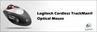 Logitech Cordless Trackman Optical Trackball Mouse