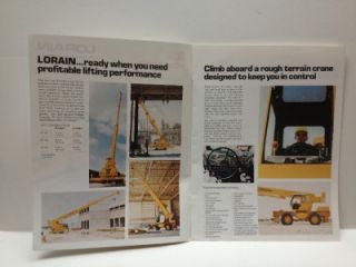 Lorain / Koehring LRT 150/80/200 Ton Crane Brochure   Full COLOR WOW~