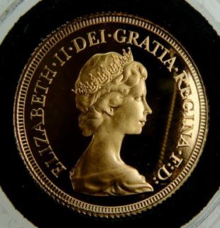 1869 Gold Sovereign Die number 29 1979 Gold Sovereign Proof. Choice of