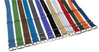 20mm Solid NATO Watch Band Strap Fits Timex Weekender