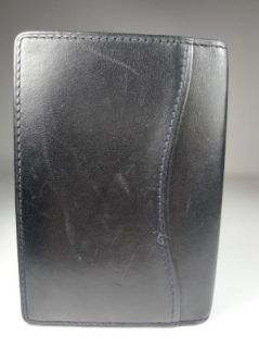 Authentic Mens Black Leather Louis Vuitton ID Wallet Business Card