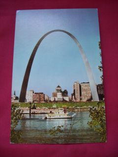 Gateway Arch St Louis Waterfront Vintage Postcard