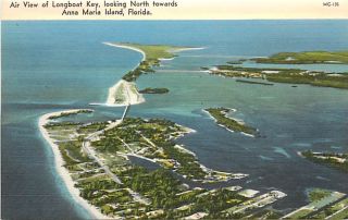 FL Anna Maria Island Longboat Key Aerial View K42795