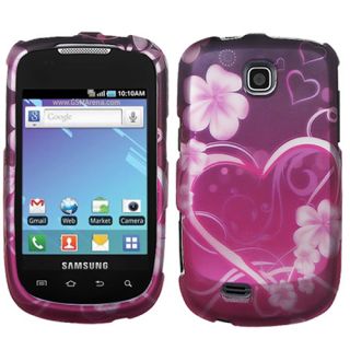 Purple Love Hard Snap On Cover Case Protector for Samsung Dart T499 T