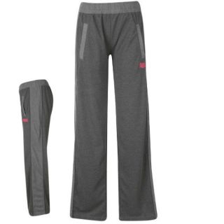 Lonsdale Womens Tracksuit Pants Charcoal Pink Sports Casual Track Pant