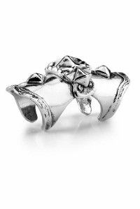 Low Luv by Erin Wasson Armor Knuckle Silver Ring