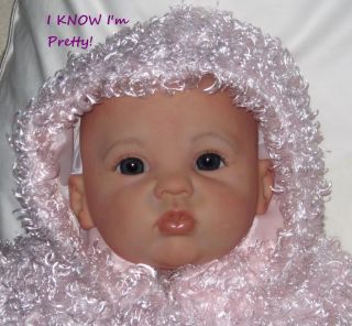 Gorgeous Reborn Glorie 9 Month Toddler Girl GHSP Blue Glass Eyes by