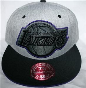 Mitchell Ness Los Angeles La Lakers Fitted Cap Wool
