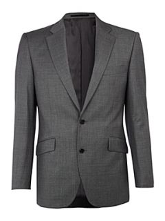 New & Lingwood St James sharkskin suit jacket Grey   