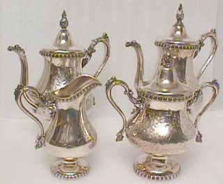 Four Piece Victorian Meriden Brittania Silver Plated Coffee & Tea