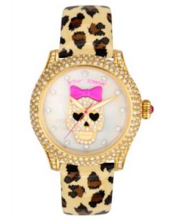 Watch, Womens Leopard Print Patent Leather Strap 41mm BJ00019 25