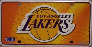 NBA Aluminum License Plate Los Angeles Lakers New