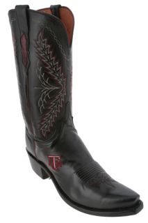Lucchese Black Texas A M Womens Cowboy Boots Made in USA
