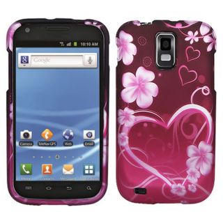 Purple Love Hard Case Cover for T Mobile Samsung Galaxy S 2 II T989