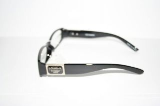Louis V Eyewear Paris Nerd Clear Glasses Geek Black Gold RARE Shades