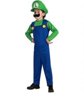 Super Mario Bros Luigi Child Large Brand New