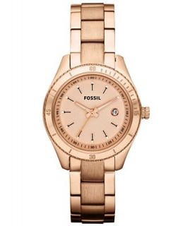 Fossil Watch, Womens Mini Stella Rose Gold Ion Plated Stainless Steel