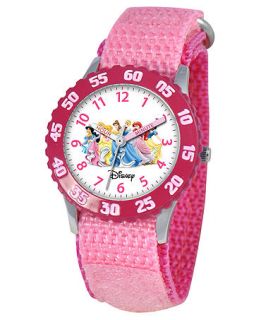 Disney Watch, Kids Princess Time Teacher Pink Velcro Strap 31mm