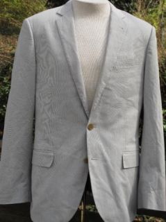 Crew Fine Stripe Cotton Ludlow Suit Jacket 42R