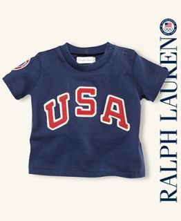 Ralph Lauren Baby T Shirt. Baby Boys Team USA Olympic Tee