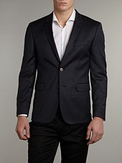 Ted Baker Single breasted soft flannel suit jacket Blue   