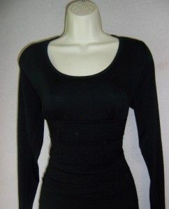 Max Studio MSSP Black Knit Scoop Neck Long Sleeve Dress 2X