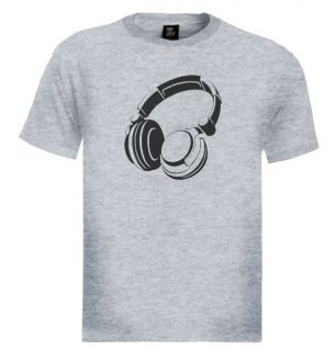 Headphone T Shirt Cool Music DJ Retro Vintage 