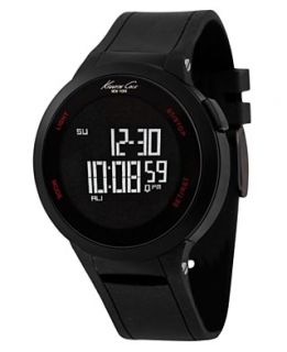 Kenneth Cole New York Watch, Mens Digital Touch Screen Black Silicone