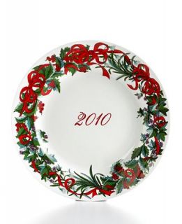 Martha Stewart Collection Dinnerware, 2010 Holiday Garden Dated Plate