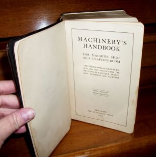 Machinerys Handbook The Industrial Press 1st Edition 1914