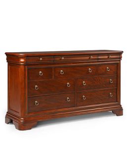 Bordeaux Louis Philippe Style 10 Drawer Dresser   furniture
