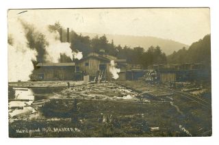 RPPC Lumber Camp Hardwood Mill Masten Pennsylvania 1911