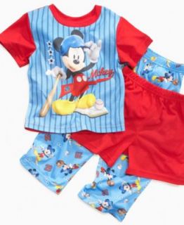 AME Kids Set, Toddler Boys Mickey Mouse 3 Piece Pajamas