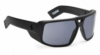 Spy Optic Touring Sunglasses Matte Black Grey Polarized New