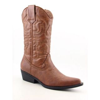 Madden Girl Sanguine Womens Sz 8 Brown Cognac Boots Cowboy Shoes