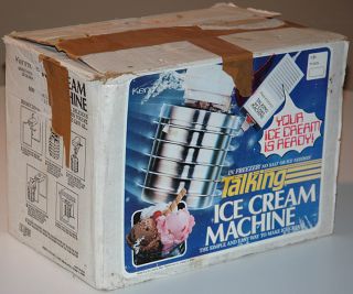 Kenmore Talking Ice Cream Machine Maker Churn Vintage 80s Retro Robot