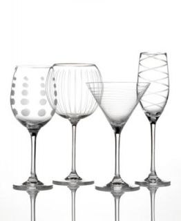 Mikasa Glassware, Set of 4 Cheers Colors Balloon Wine Glasses