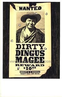 Dirty Dingus Magee 1970 MGM UA Home Video Frank Sinatra George Kennedy