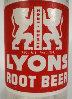 Lyons Root Beer 12 FL oz ACL Bottle Globe Arizona AZ