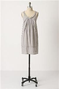 Maeve Anthropologie Slate Stripes Shift Dress Size 8