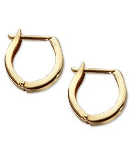 Childrens 14k Gold Earrings, Hinged Cuff Hoop   Kids Jewelry