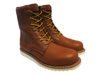 Wolverine Mens Madsen 8 W04595 Honey Brown Lace Up Work Boots Shoes