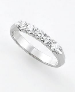 Diamond Ring, 14k White Gold Certified Colorless Diamond (1/2 ct. t.w