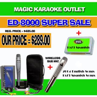 Magic Sing Karaoke Ed 8000 2064 English 1573 Spanish