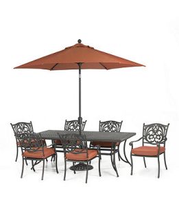 Chateau Outdoor Patio Furniture, 7 Piece Set (84 x 42 Dining Table